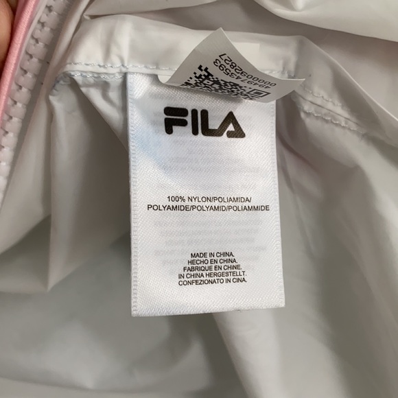 Fila Liliana Wind Jacket  White/Pink/Green - Picture 6 of 14
